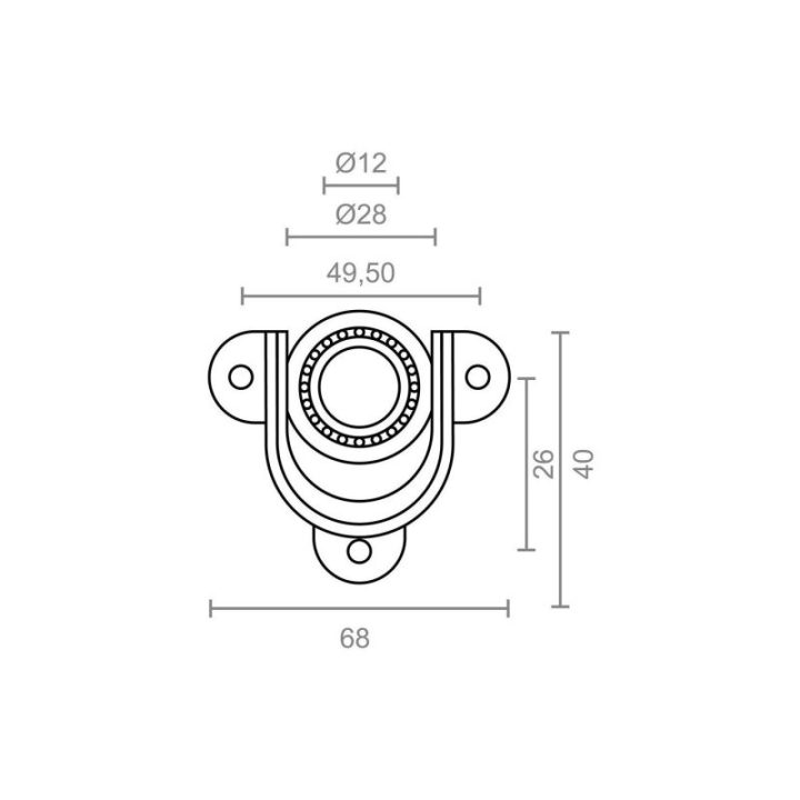SOPORTE PR15+RODAMENTO PR16 28 mm ZINCADO | HogarLider
