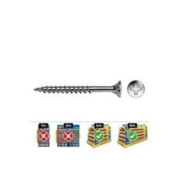CAJA 100 unid. TORNILLO MADERA… · EL3-17329 | HogarLider