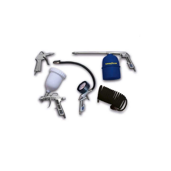 KIT DE ACCESORIOS PARA AIRE COMPRIMIDO GOODYEAR | HogarLider
