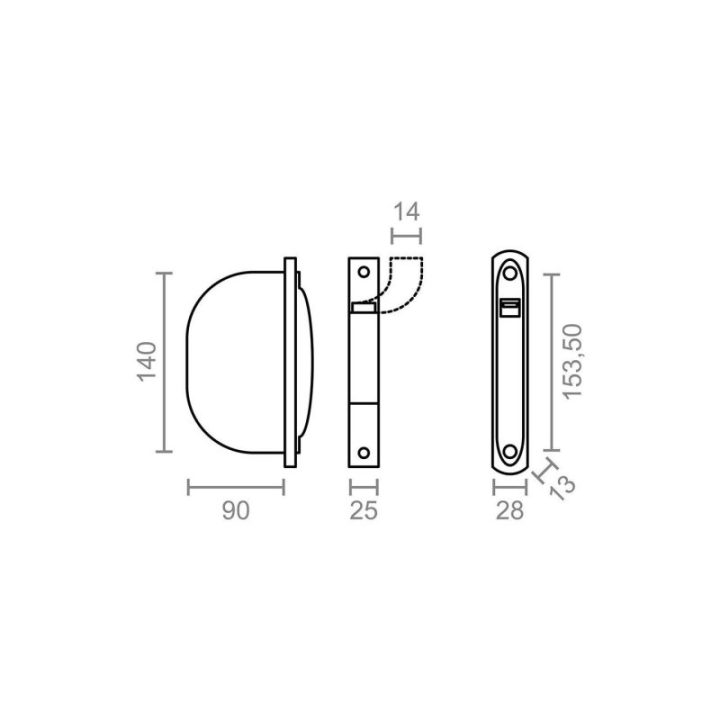 RECOGEDOR EMPOTRABLE PR01 14 mm BLANCO | HogarLider