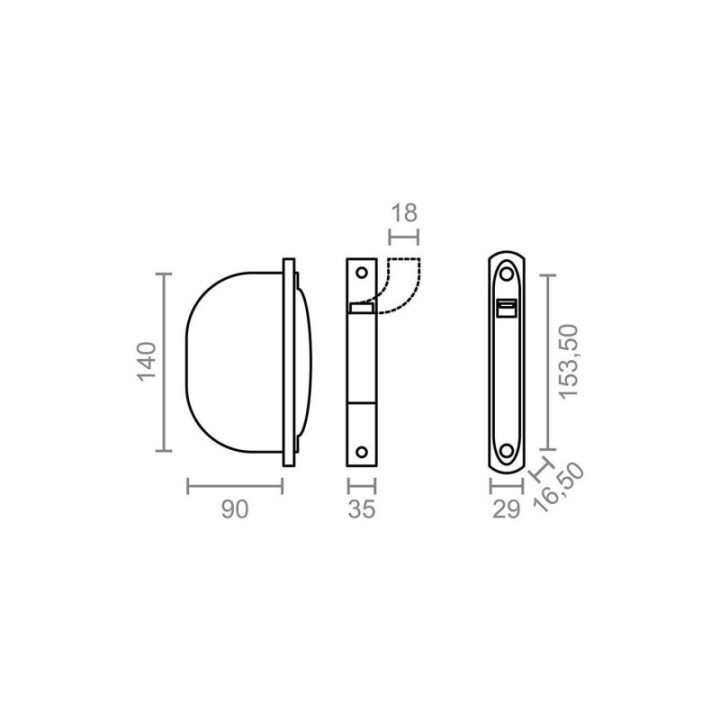RECOGEDOR EMPOTRABLE PR01 18 mm BLANCO | HogarLider