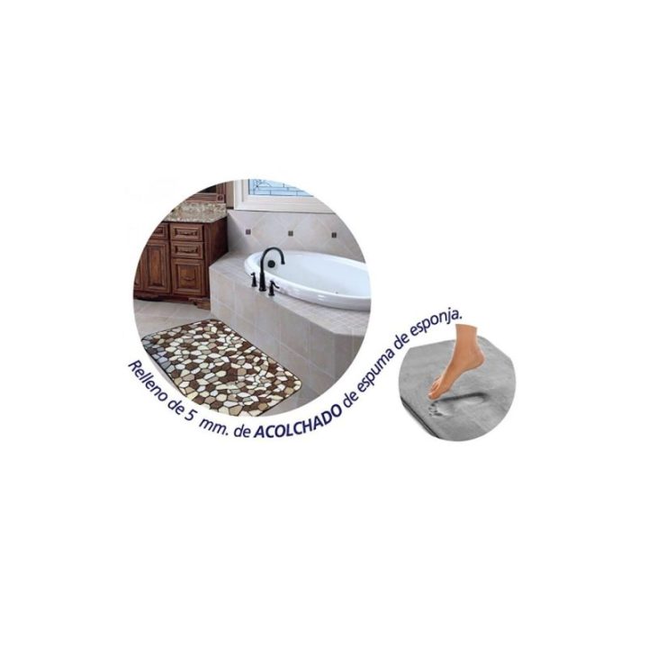 ALFOMBRA DE BAÑO ESTAMPADO PIEDRAS… · EL3-01203 | HogarLider