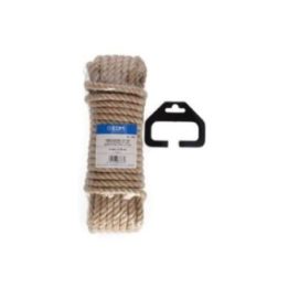 CUERDA YUTE NATURAL 3 CABOS CALIBRE 8 mm x 10 m | HogarLider