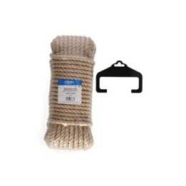 CUERDA YUTE NATURAL 3 CABOS CALIBRE 10 mm x 20 m | HogarLider