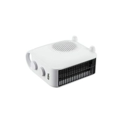 CALEFACTOR COMPACTO VERTICAL/HORIZONTAL 1.000 - 2.000 W BLANCO, 22,3 x 12 x 22,6 cm