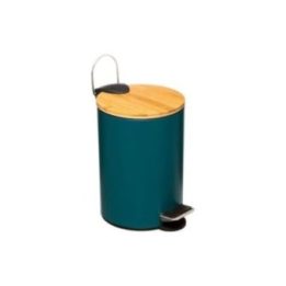 PAPELERA PEDAL VERDE PETROL 3 l | HogarLider
