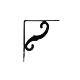 ESCUADRA ORNAMENTAL PLM05 NEGRO 200 x 150 mm | HogarLider