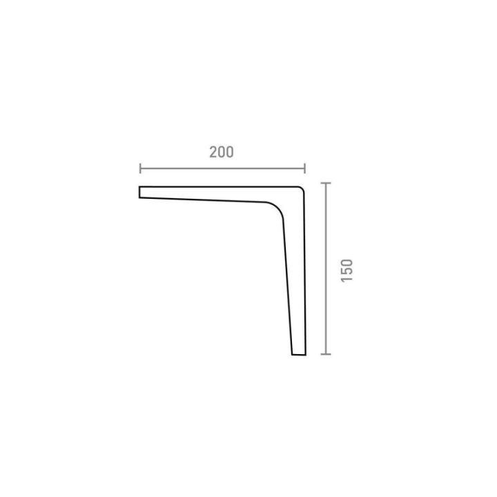 ESCUADRA PLUS PLM02 GRIS 200 x 150 mm | HogarLider