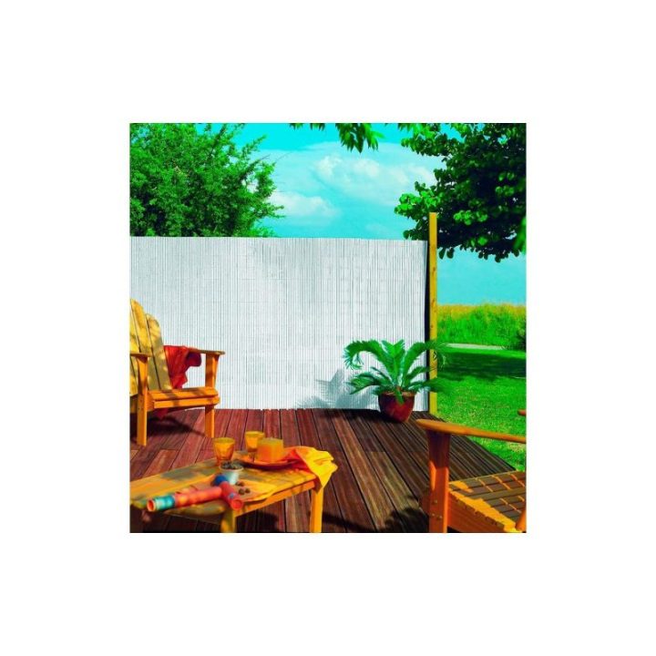 CAÑIZO DOBLE CARA PVC BLANCO 1 x 3 m | HogarLider
