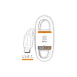 CABLE USB-A A USB-C 1 m BLANCO | HogarLider
