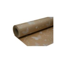 PAPEL REGALO MARIPOSAS BLANCAS, 70 cm x 50 m | HogarLider