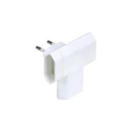 CLAVIJA TRIPLE LATERAL 2P 10A 250 V~ BLANCA | HogarLider