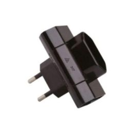 CLAVIJA TRIPLE LATERAL 2P 10A 250 V~ NEGRA | HogarLider