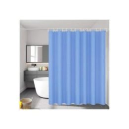 CORTINA DE BAÑO BASIC AZUL 140 x 180 cm | HogarLider