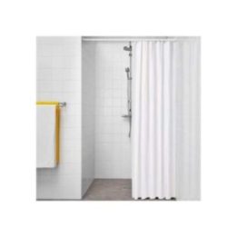 CORTINA DE BAÑO BASIC BLANCA 180 x 180 cm | HogarLider