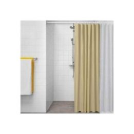CORTINA DE BAÑO BASIC BEIGE 180 x 180 cm | HogarLider