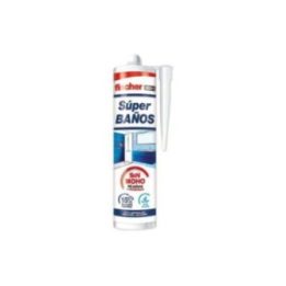SILICONA SUPER BAÑOS SIN MOHO BLANCA 280 ml | HogarLider