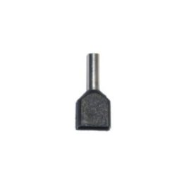 PUNTERA AISLADA 01,50 mm², DOBLE, NEGRA, 100 uds | HogarLider