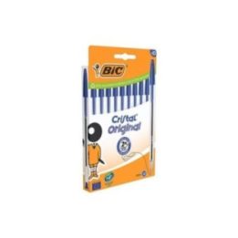 BOLÍGRAFO CRISTAL AZUL, 10 uds, BLISTER | HogarLider