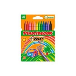 PLASTIDECOR CERAS DE COLORES, 12 uds, BLISTER | HogarLider