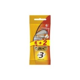 MAQUINILLA DE AFEITAR 3 SENSITIVE PACK 4 + 2 uds | HogarLider