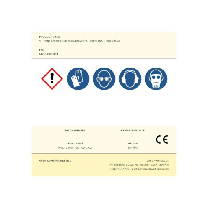 SILICONA ACÉTICA SANITARIA… · EL3-96039 | HogarLider