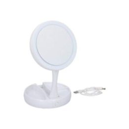 ESPEJO LED CON AUMENTO PLEGABLE 16 x 16 x 29 cm | HogarLider