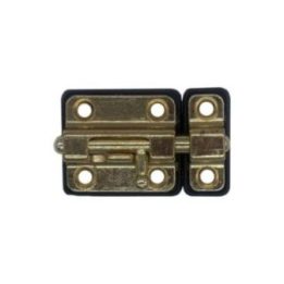 PASADOR CERROJO BASE PLÁSTICA 35 mm DORADO | HogarLider