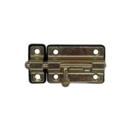 PASADOR CERROJO BASE PLÁSTICA 50 mm DORADO | HogarLider