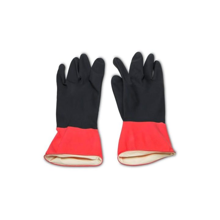 GUANTE DE LÁTEX, BICOLOR, TALLA ÚNICA | HogarLider