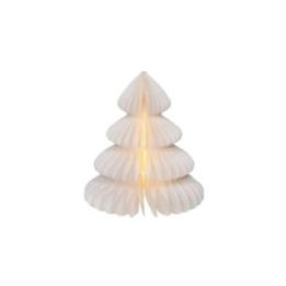 ÁRBOL DE PAPEL BLANCO, 20 LEDS, Ø24 x 28 cm | HogarLider