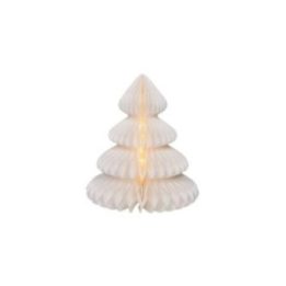 ÁRBOL DE PAPEL BLANCO, 40 LEDS, Ø42 x 48 cm | HogarLider