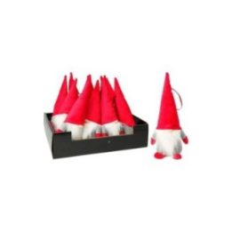 GNOMO GRIS CON GORRO ROJO 8 x 22 cm | HogarLider