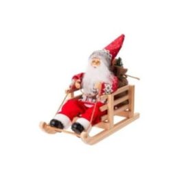 PAPA NOEL EN TRINEO, 15 x 34 x 25 cm | HogarLider