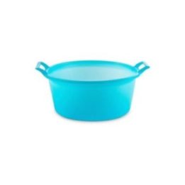 BARREÑO REDONDO AZUL Ø33 x 16 cm 7 l | HogarLider