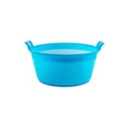 BARREÑO REDONDO AZUL Ø50 x 25,5 cm 28 l | HogarLider