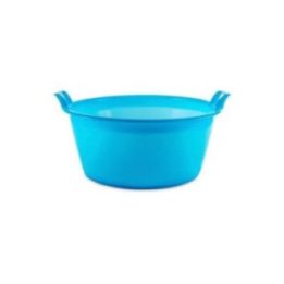 BARREÑO REDONDO AZUL Ø55 x 26,5 cm 40 l | HogarLider