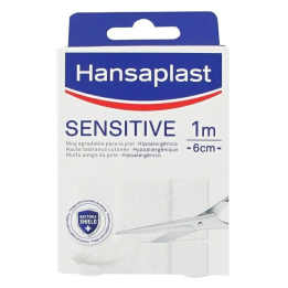 Hansaplast Sensitive Tira 1m X 6cm | HogarLider