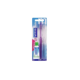 Vitis Cepillo Duplo Medio + Anticaries 15ml | HogarLider