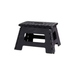 BANQUETA PLEGABLE NEGRA, 35 x 28,5 x 22 cm | HogarLider