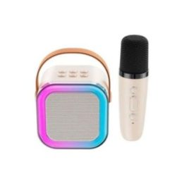 KARAOKE MINI CON LEDS RGB, 8,8 x 6,8 x 8,8 cm | HogarLider