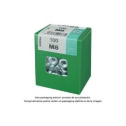 CAJA L 100 unid. TUERCA CINC M 8 FADIX | HogarLider