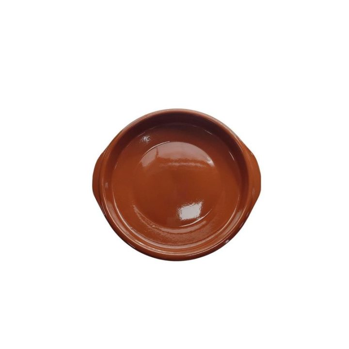 CAZUELA CLASICA DE BARRO CON ASAS Ø16 cm | HogarLider
