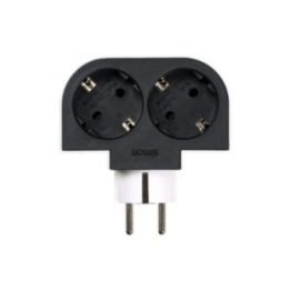 ADAPTADOR GIRATORIO SCHUKO 2 TOMAS 16A 250 V~ | HogarLider
