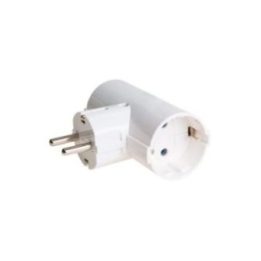 ADAPTADOR DOBLE 2P+T SCHUKO 16A 250 V~ BLANCO | HogarLider