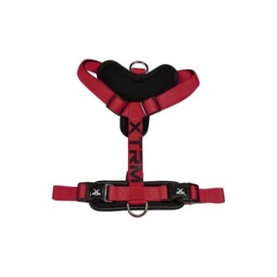 ARNÉS X-TRM CRONOS NEON FLASH ROJO/NEGRO, T-L 25 mm x 60-100 cm