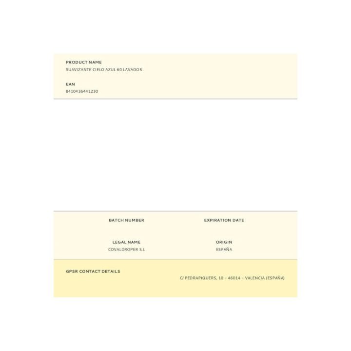 SUAVIZANTE CIELO AZUL 55 LAVADOS | HogarLider