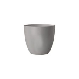 MACETERO PLÁSTICO COLOR PLATA Ø18 cm | HogarLider