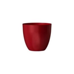 MACETERO PLÁSTICO COLOR ROJO Ø18 cm | HogarLider