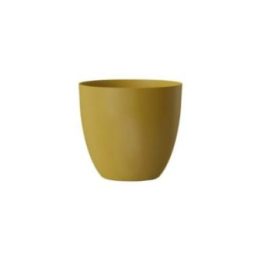 MACETERO PLÁSTICO COLOR DORADO Ø18 cm | HogarLider